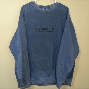 Taylor Swift the Eras Tour Comfort Colors Blue crewneck XL